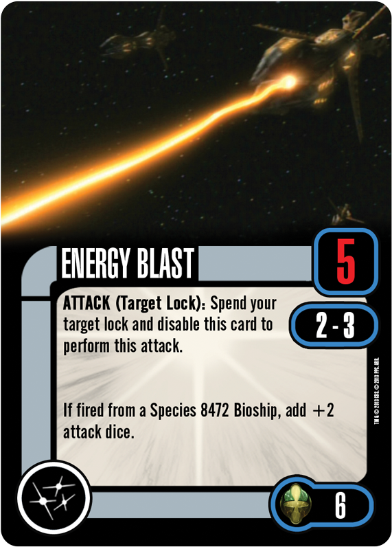 Energy Blast - Star Trek Attack Wing Cloaking Device (727x934), Png Download