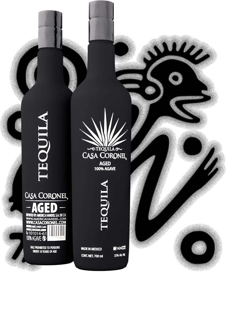 Tequila Aged 100% Agave - Coronel Tequila (934x1279), Png Download