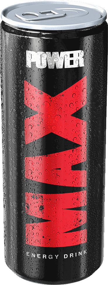 Max Power - Caffeinated Drink (376x1000), Png Download