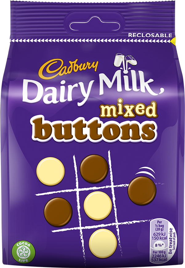 Cadbury Dairy Milk Mixed Buttons - Cadbury Chocolate (600x1022), Png Download