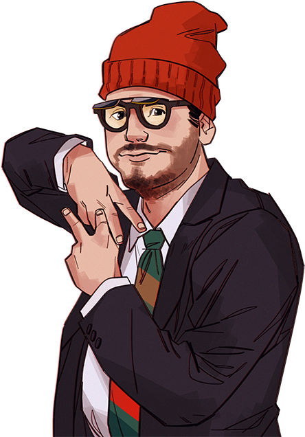 Fancy-ethan - Cartoon (500x678), Png Download