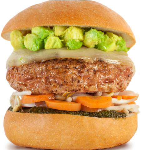 Veggie Burger Clipart Vegetable Burger - Cheeseburger (640x480), Png Download