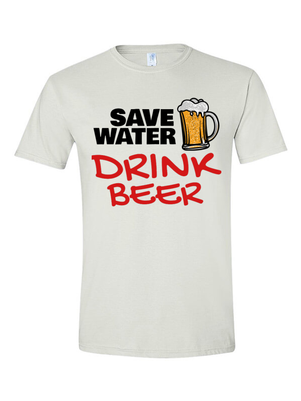 Save Water, Drink Beer - Active Shirt (800x800), Png Download