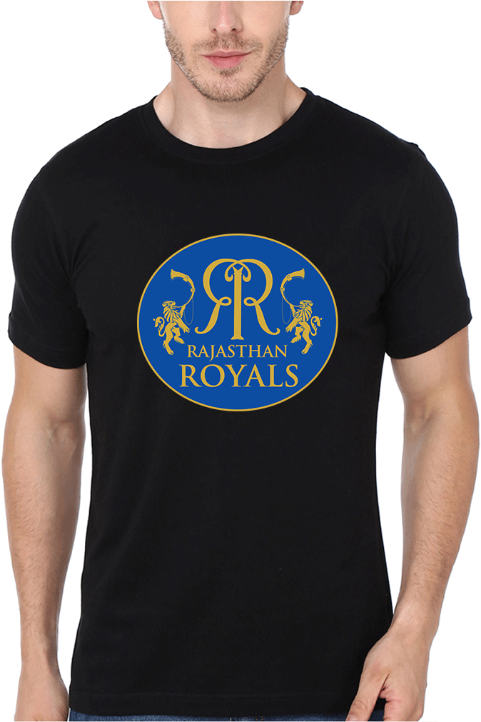 Ipl Rr Rajasthan Royals Men Black T Shirt & Hoodie - Jai Mahakal T Shirt (960x1010), Png Download