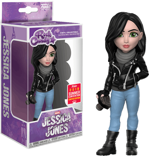 Jessica Sdcc18 Rock Candy Figure - Jessica Jones Rock Candy (600x600), Png Download