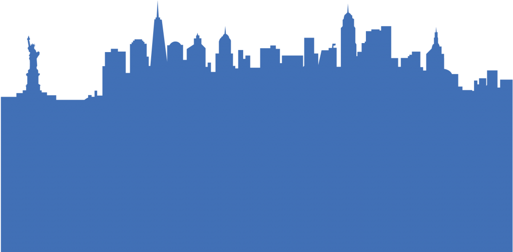 New York, Ny - Skyline New York Schwarz Weiß (1024x682), Png Download