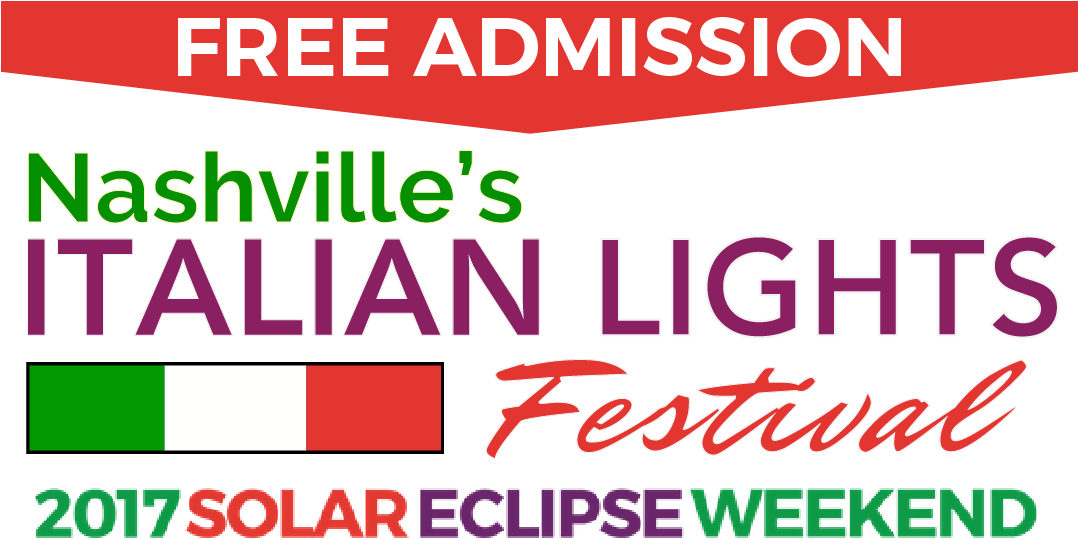 Italian Lights Festival Solar Eclipse Nashville Tn - Graphic Design (1077x568), Png Download