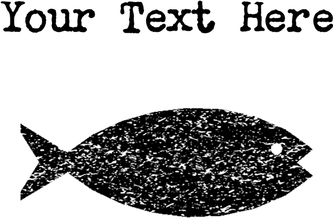 Distressed Fish Silhouette Tank Top - Distressed Volleyball (700x700), Png Download