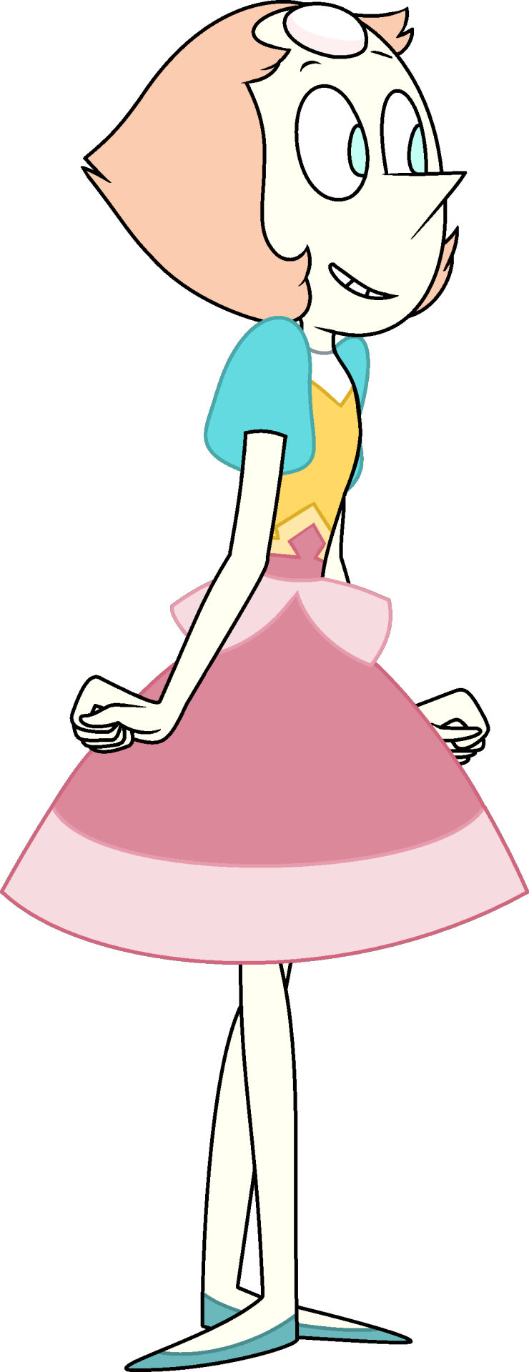 Pearl Past Pearl Gem Steven Universe Homeworld Homeworld - Steven Universe Homeworld Pearl (740x1920), Png Download