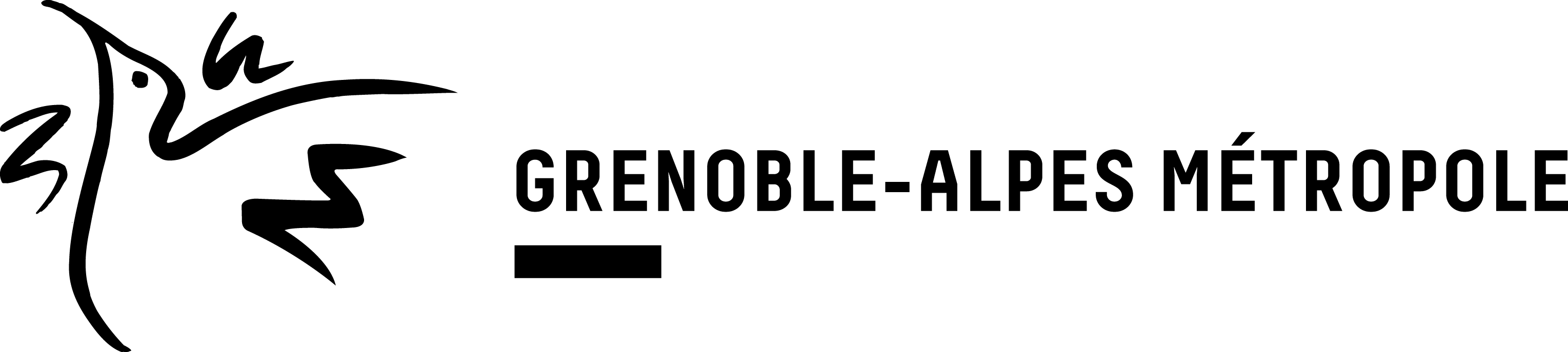 Cartouche Metropole V2 - Logo Grenoble Alpes Métropole (3058x687), Png Download