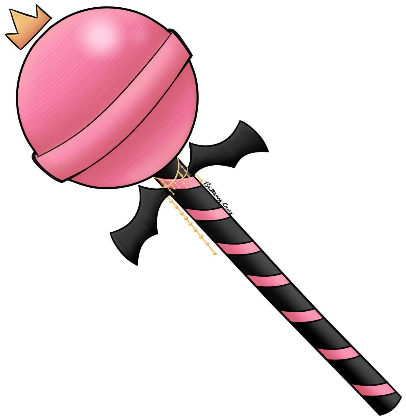 Pastel Goth Lollipop Vinyl Sticker (1500x1500), Png Download