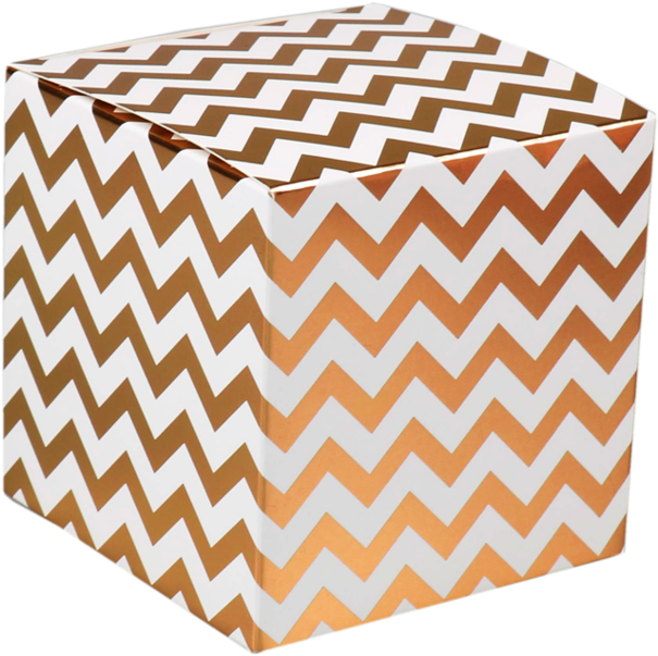 Lovly® Box, Chevron, 8x8x8cm, - Tamaños De Cajas De Regalo (640x640), Png Download