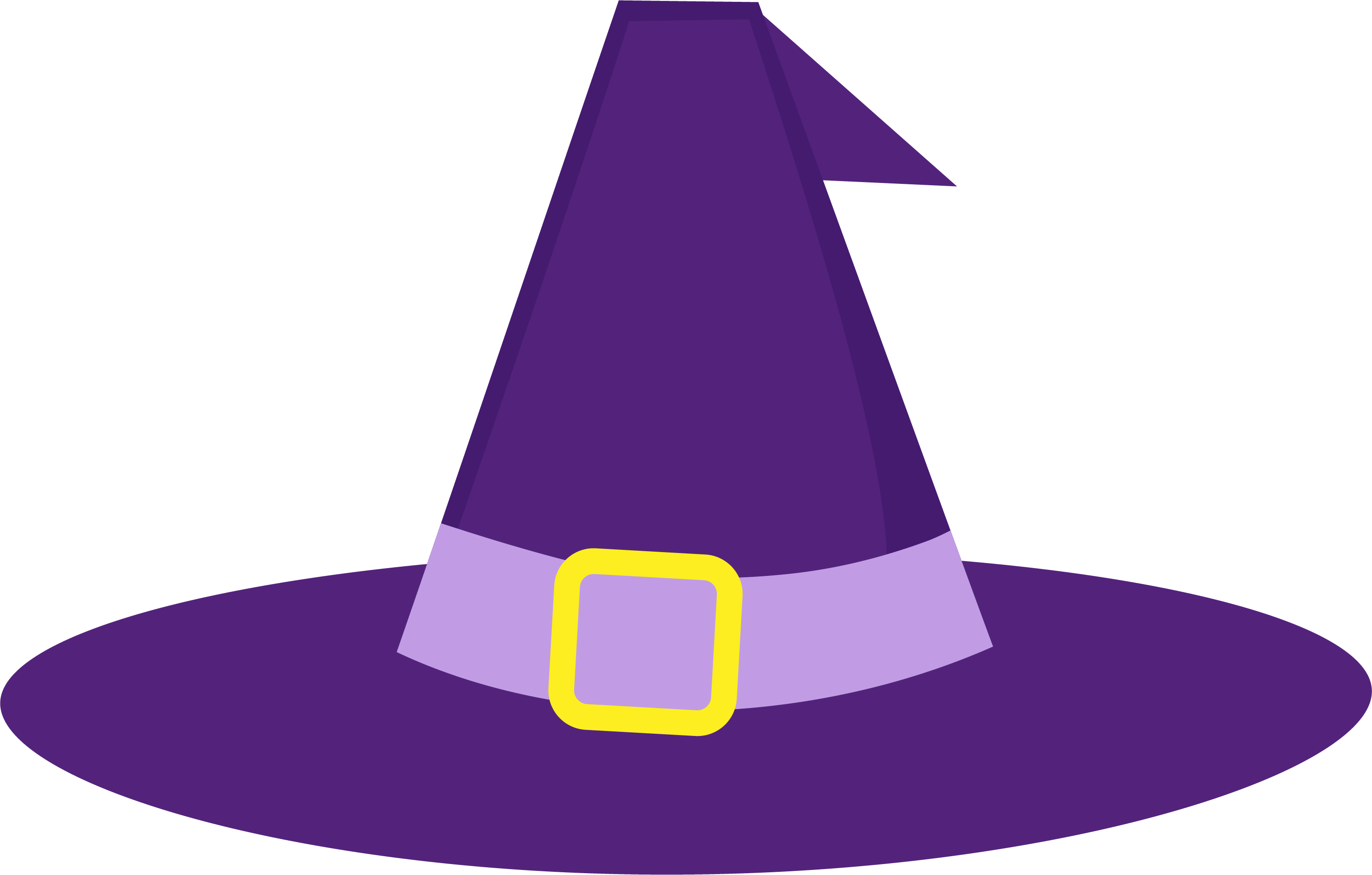 Violet Clipart Hat - Owl Halloween Clip Art (3001x1913), Png Download
