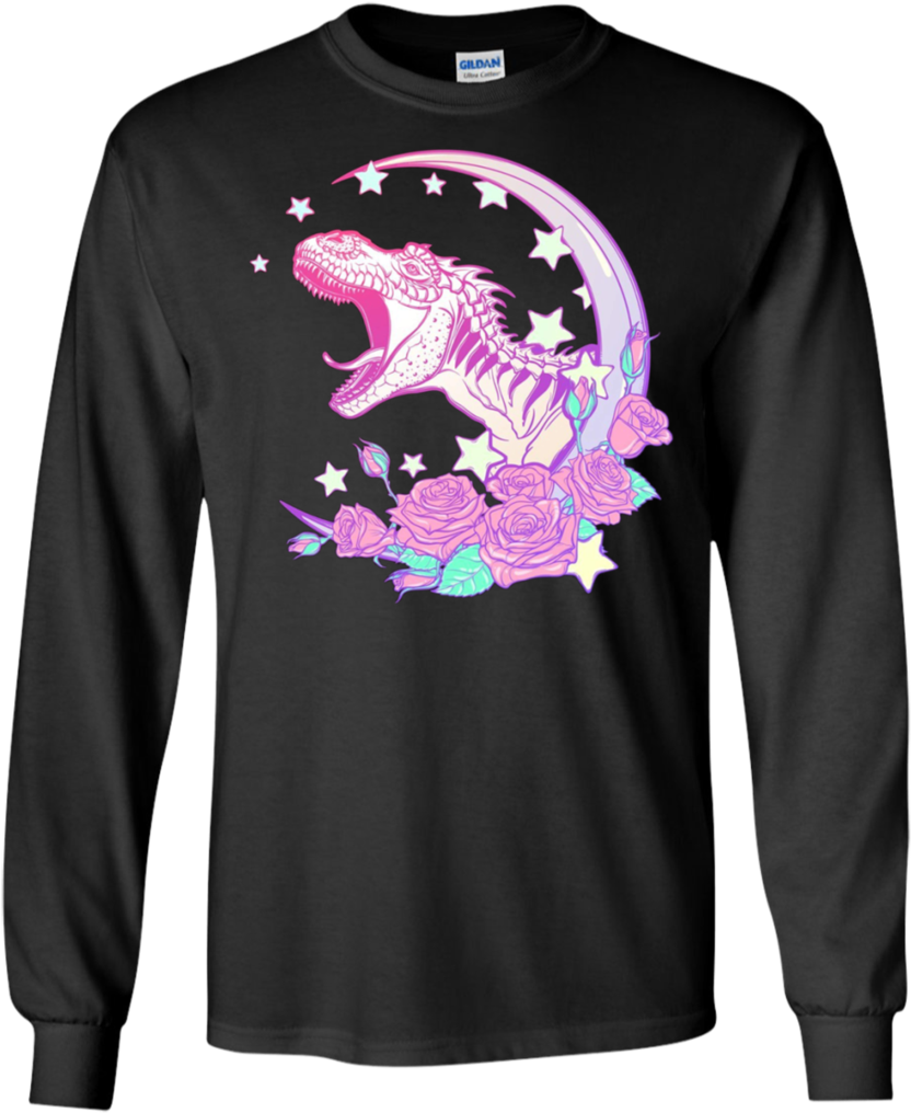 Pastel Goth Trex Vaporwave Aesthetic Apparel - That's How I Saved The World (1024x1024), Png Download