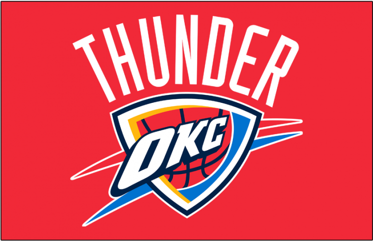 Oklahoma City Thunder Logos Iron On Stickers And Peel-off - Oklahoma City Thunder (750x930), Png Download