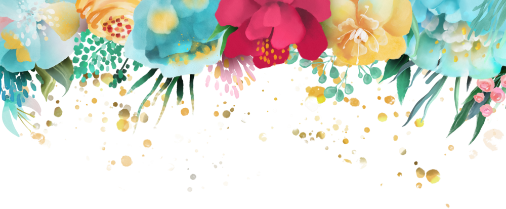 Border2 Splash - Floral Design (1000x413), Png Download