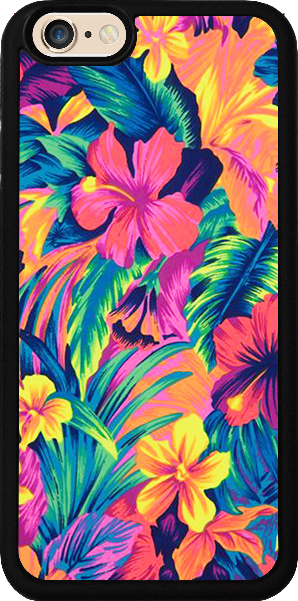 Tropical Flower Pattern Case - Hawaiian Background (1141x2028), Png Download