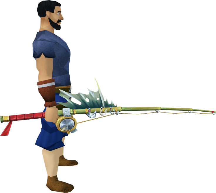 Tavia's Fishing Rod - Runescape Tavia's Fishing Rod (735x657), Png Download