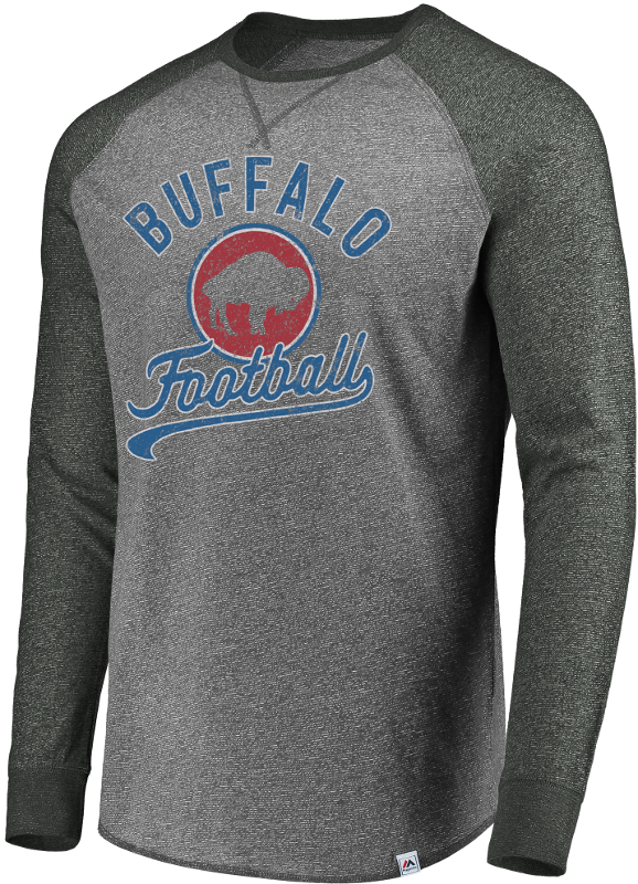 Picture Of Men's Nfl Buffalo Bills Historic Static - Long-sleeved T-shirt (578x800), Png Download