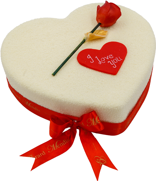 I Love You - Love Heart Cake Png (920x690), Png Download