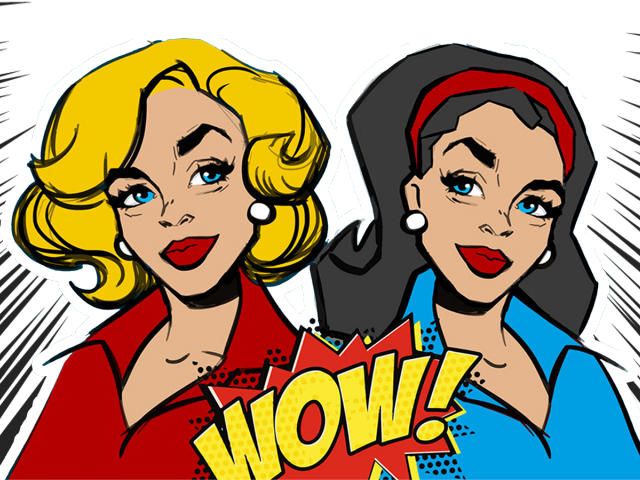 Kiss Clipart Marilyn Monroe - Pop Art Woman Smiling (640x480), Png Download