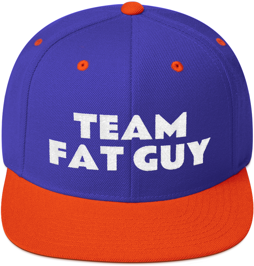 Team Fat Guy Snapback Hat - Hat (1000x1000), Png Download
