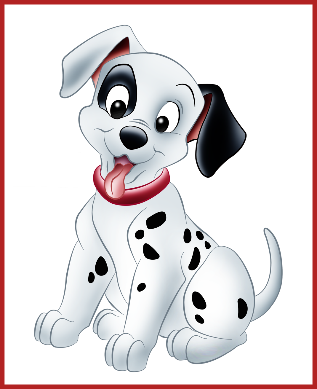 Incredible Dog Digital Clipart Puppy Cute Pic Of No - Dalmatian Dog Cartoon (1070x1312), Png Download