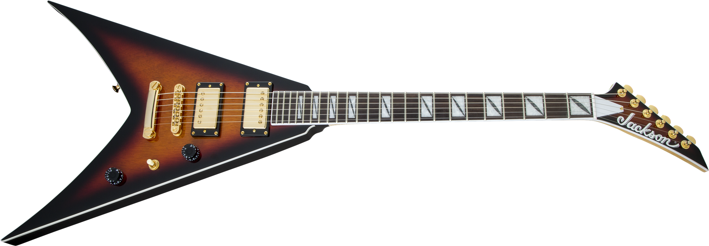 King Dinky Electric Pro Dk2qm Guitar Guitars Clipart - Jackson King V (2400x838), Png Download