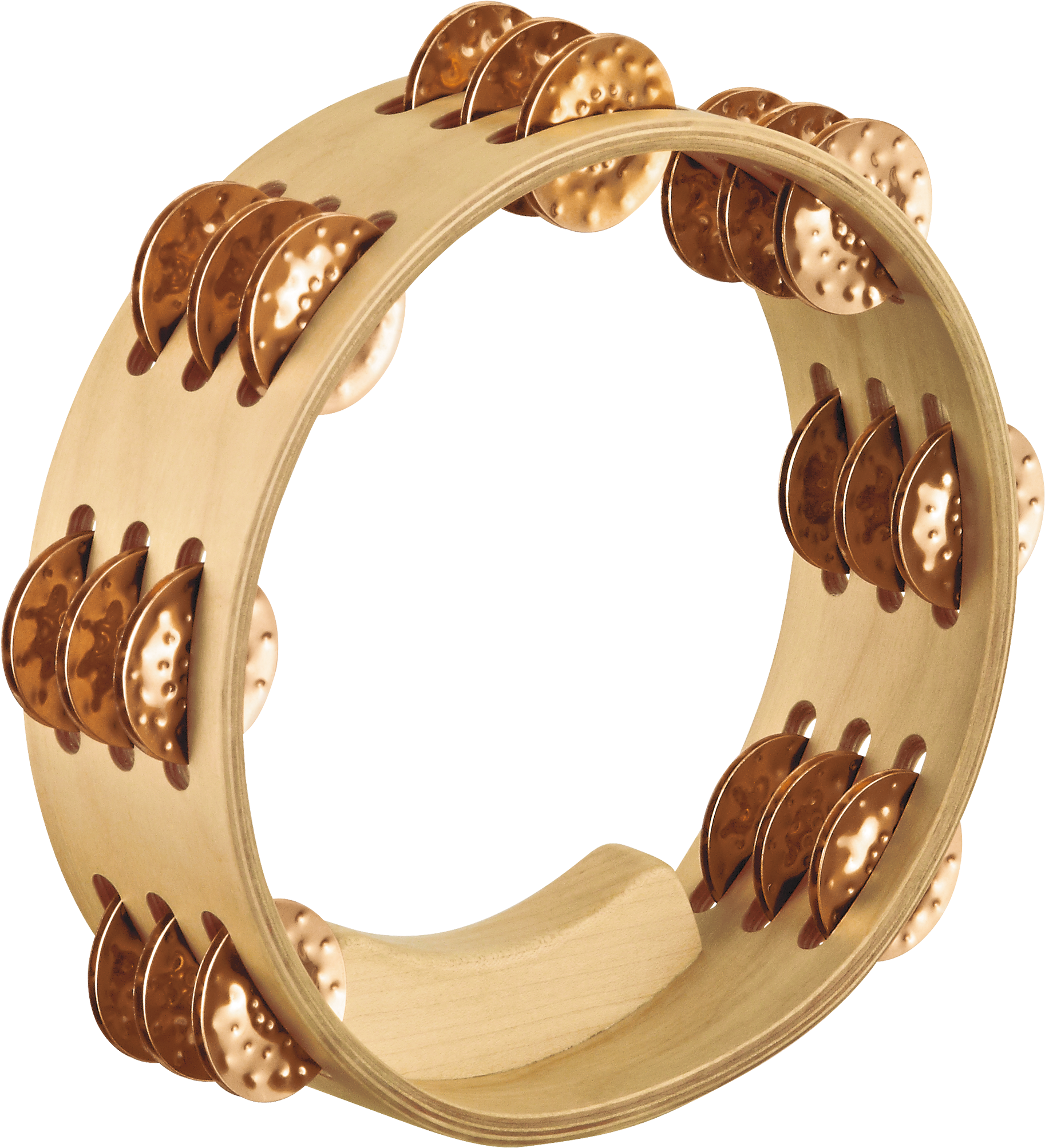 Artisan Edition Compact Tambourine, Hammered Bronze - Meinl Artisan Compact Maple Tambourine (3600x2700), Png Download