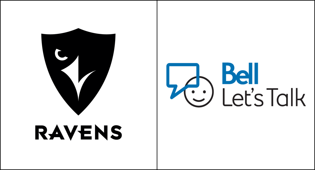 Blt-ravens - Bell Lets Talk (1015x548), Png Download
