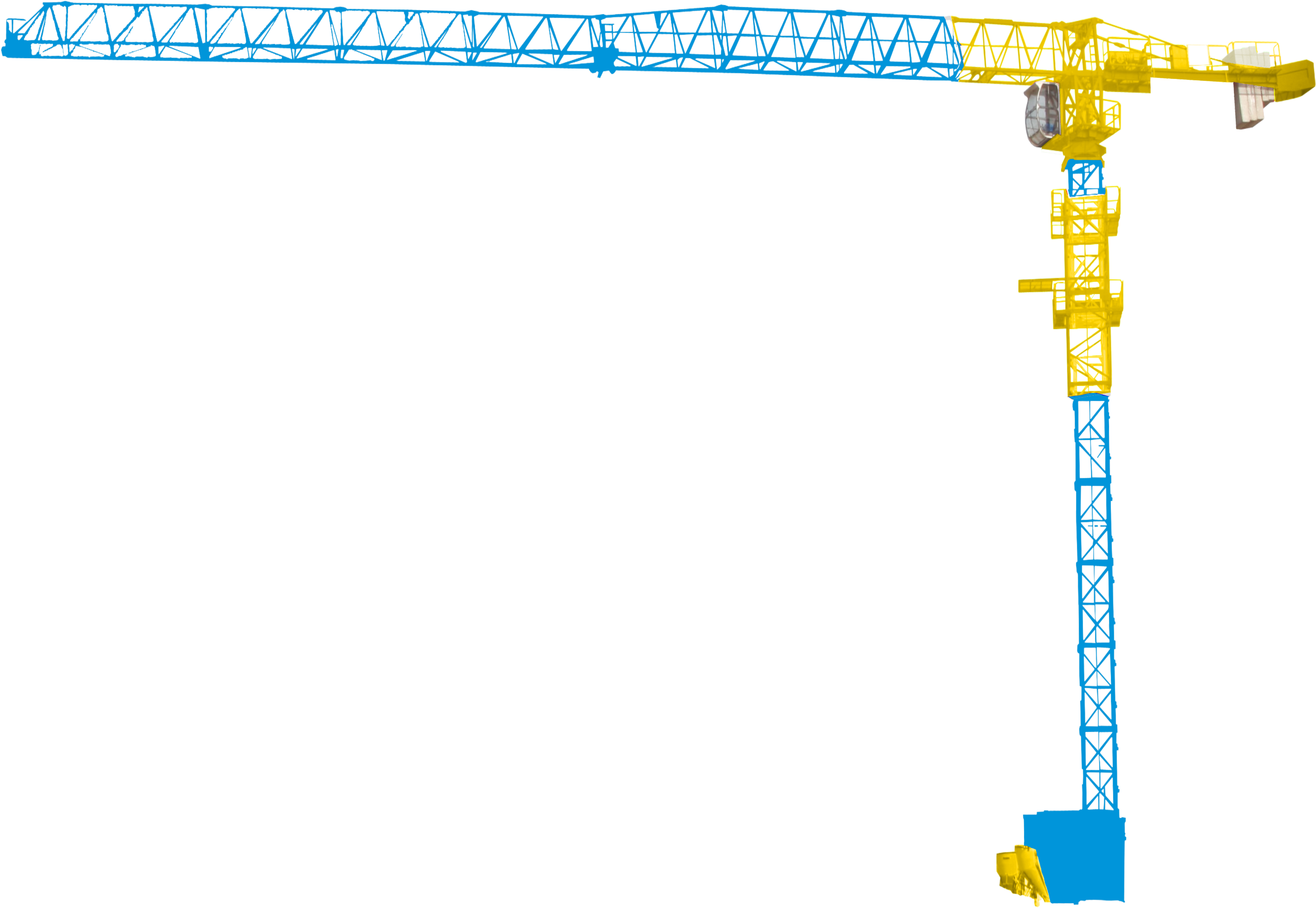 Construction Crane Png - Slope (3018x2145), Png Download