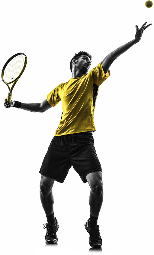 1508v01 Match Tuff Testimonials Man Playing Tennis - Ganar El Combate Mental Del Tenis (510x845), Png Download