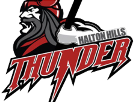 Halton Hills Novice Aa Thunder - Halton Hills Thunder Logo (480x355), Png Download