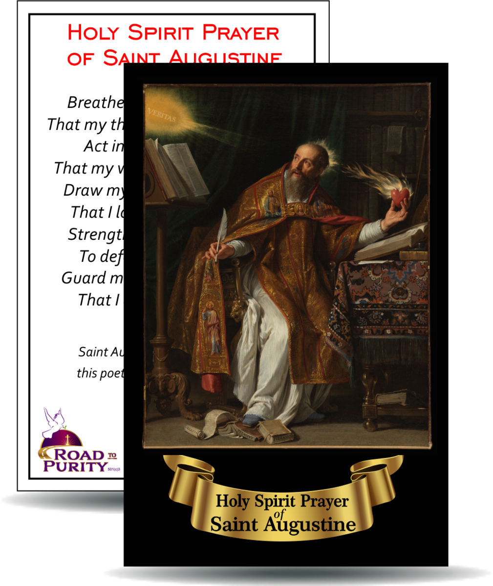 Holy Spirit Prayer Of Saint Augustine - Saint Augustine Of Hippo Paintings (1009x1200), Png Download