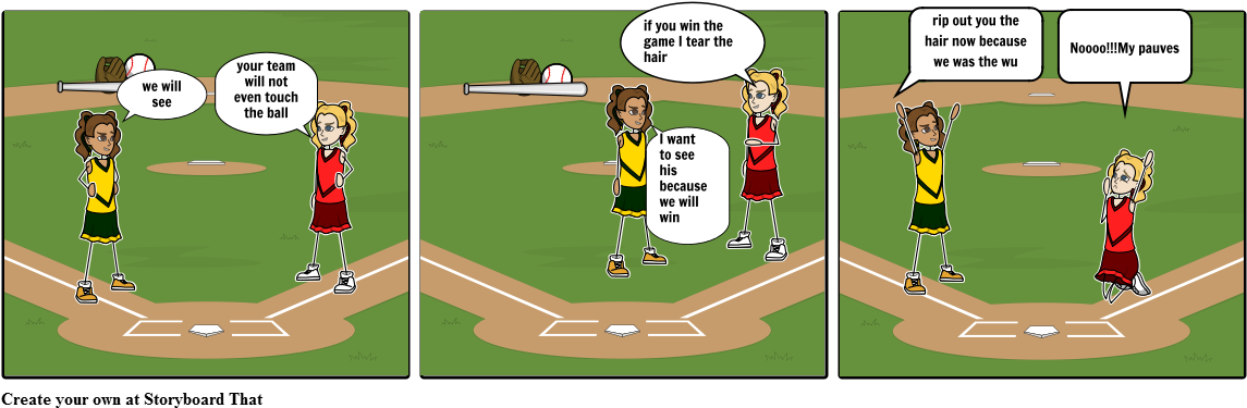 Pom Pom Girls - Cartoon (1164x385), Png Download