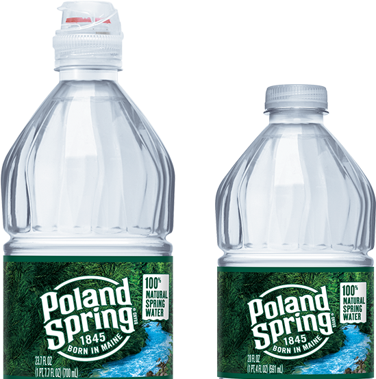Bottles Of Poland Spring Water - Plastic Bottle (708x574), Png Download