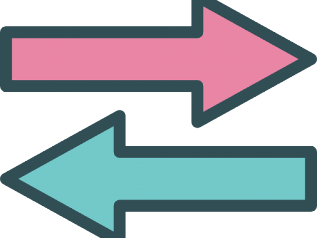 Swap Clipart Double Arrow - English To Italian (640x480), Png Download