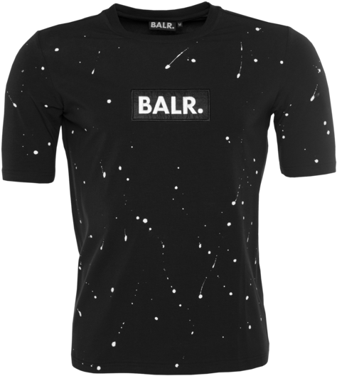 Paint Splatter T-shirt Black - Balr (600x600), Png Download