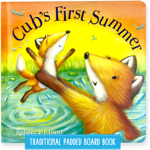 Little Hippo Cub's First Summer Padded Board Children's - Cubs First Summer (596x600), Png Download