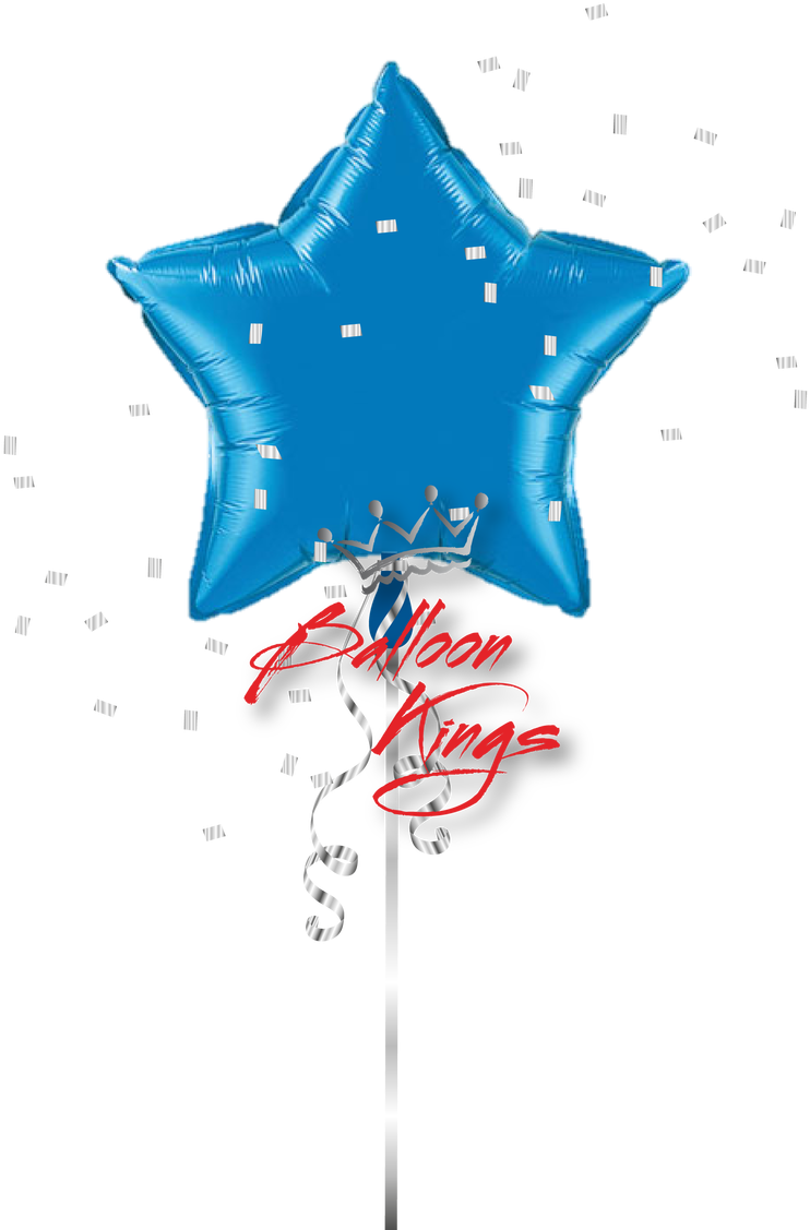 Sapphire Blue Star - Balloon (1068x1280), Png Download