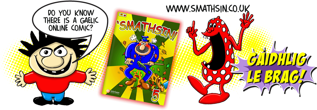 'smathsin Gaelic Comic - Cartoon (1093x381), Png Download