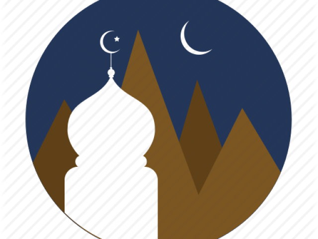 Mosque Clipart Moon Png - Illustration (640x480), Png Download