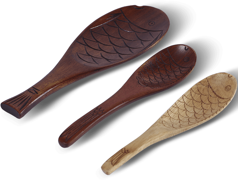Wind Seasons Solid Wood Tableware Wooden Spoon Fish - Wooden Spoon (800x800), Png Download
