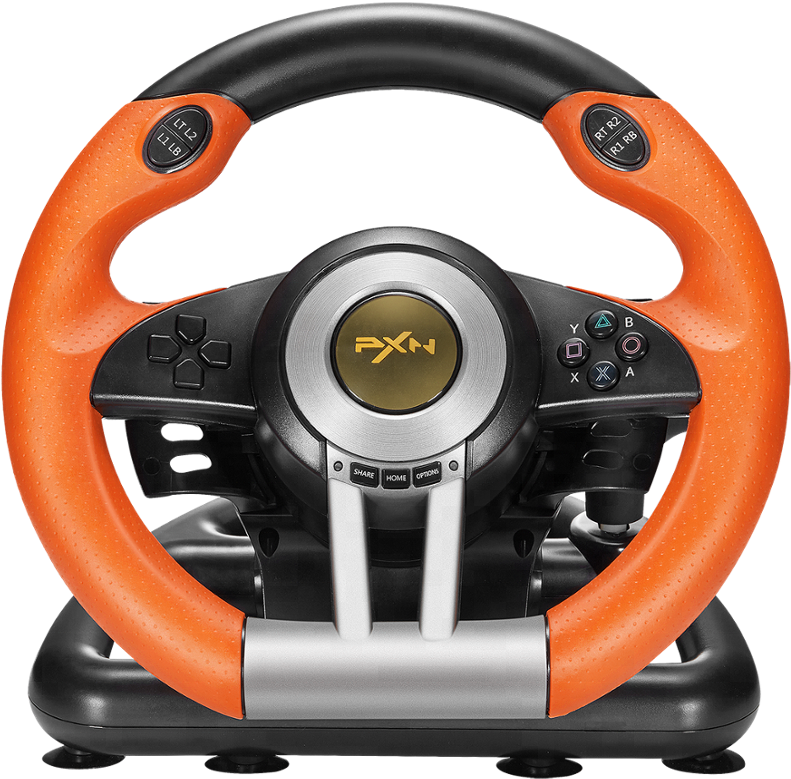 Pxn-v3ii Usb Racing Game Steering Wheel Plug And Play - Game Controller (1000x1000), Png Download