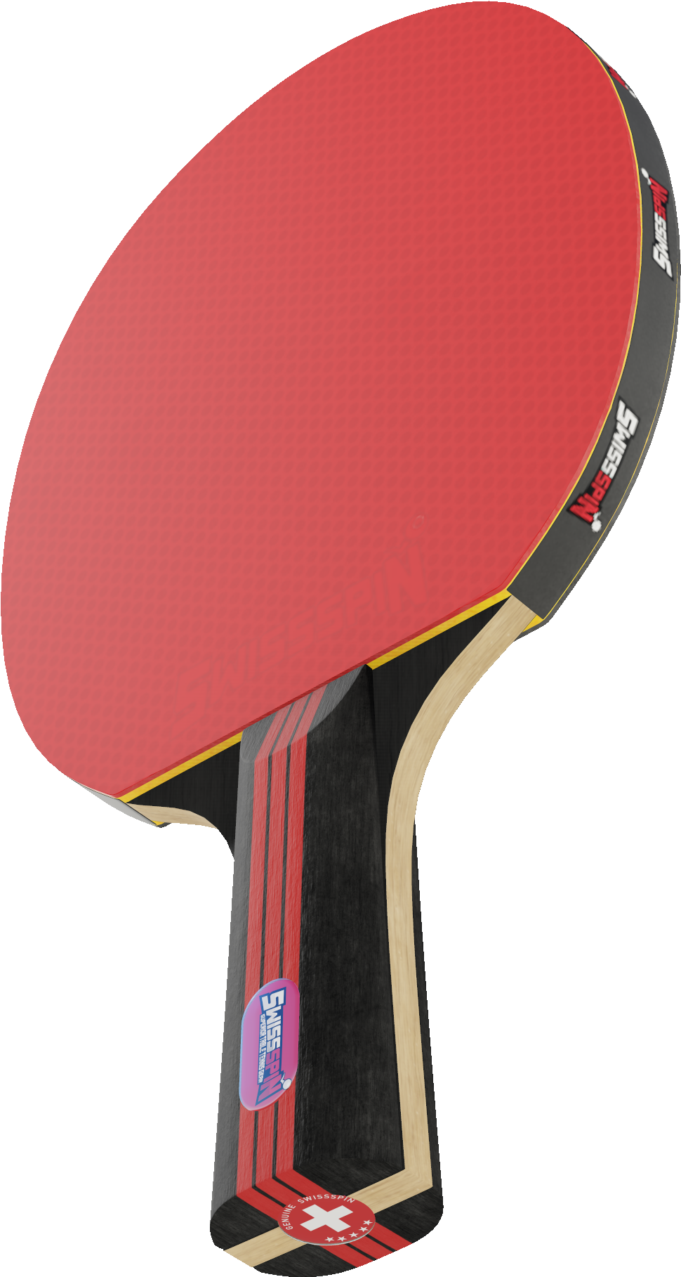 Svg Swissspin Superior Table Gear Dedicated Fanatics - Table Tennis Racket (1908x1908), Png Download