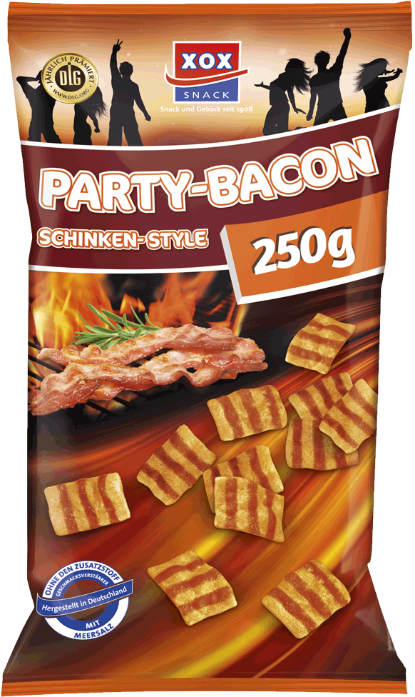 Xox Party Bacon 250g - Xox (1000x1000), Png Download