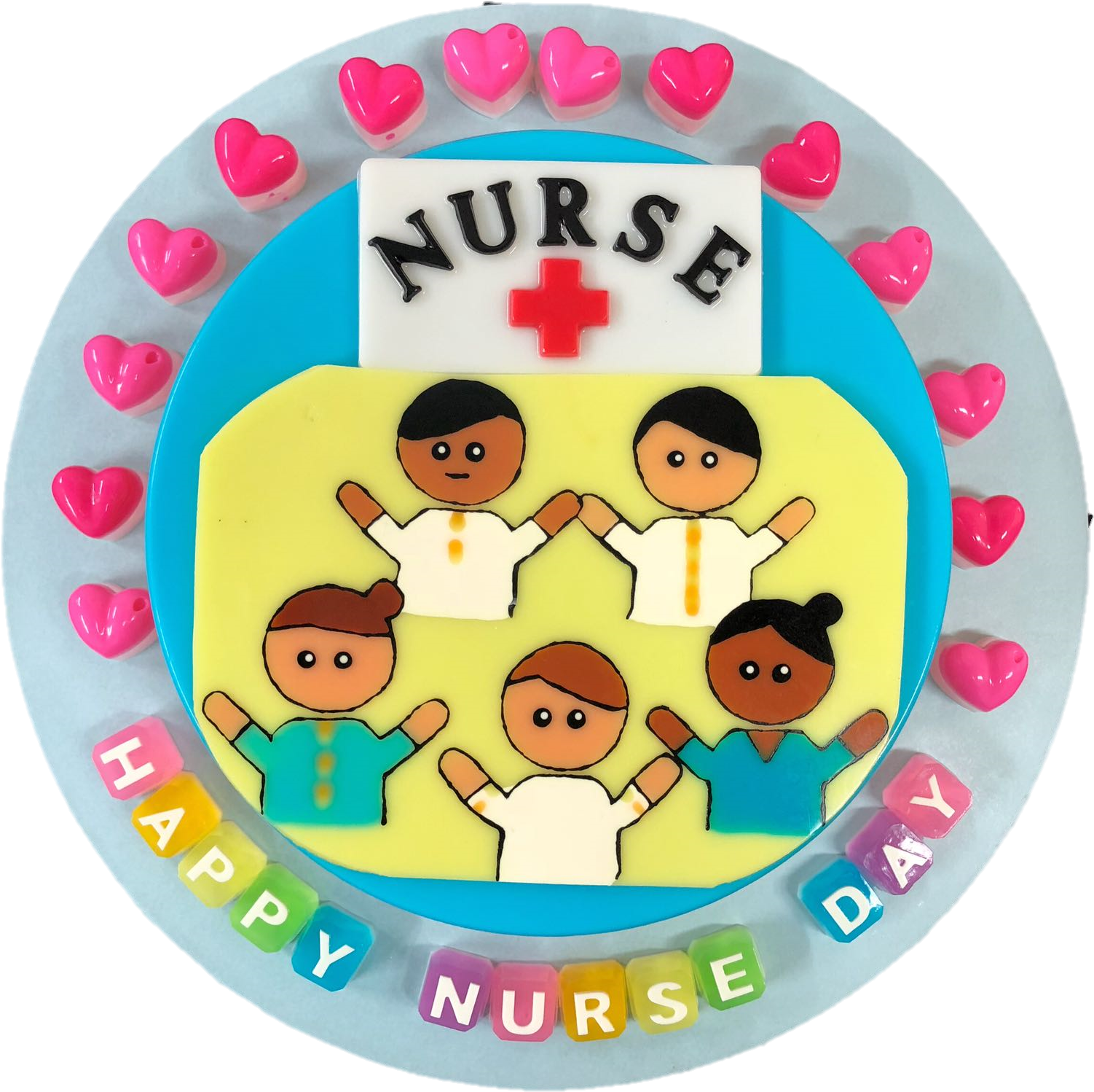 Nurses Hand Drawn - Circle (1600x1598), Png Download