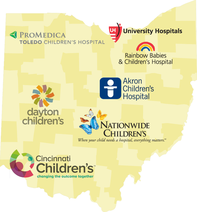 Ohio Children's Hospital Association Saving, Protecting - Nationwide Children's Hospital (628x677), Png Download