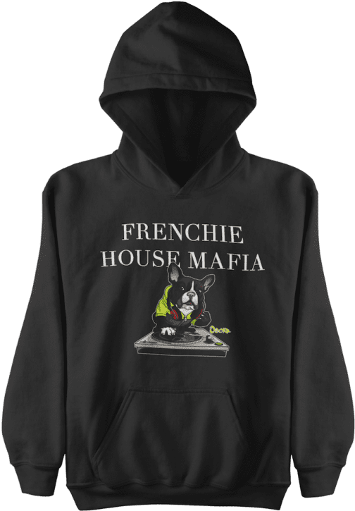 Frenchie House Mafia Black Hoodie - Beverly Hills Brat Hoodie (755x755), Png Download
