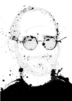 Steve Jobs Apple Tshirt - Cartoon (674x518), Png Download